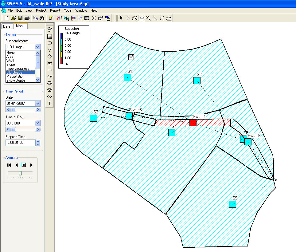 Map Display of LID Usage in SWMM 5 – SWMM5, ICM SWMM, ICM InfoWorks ...