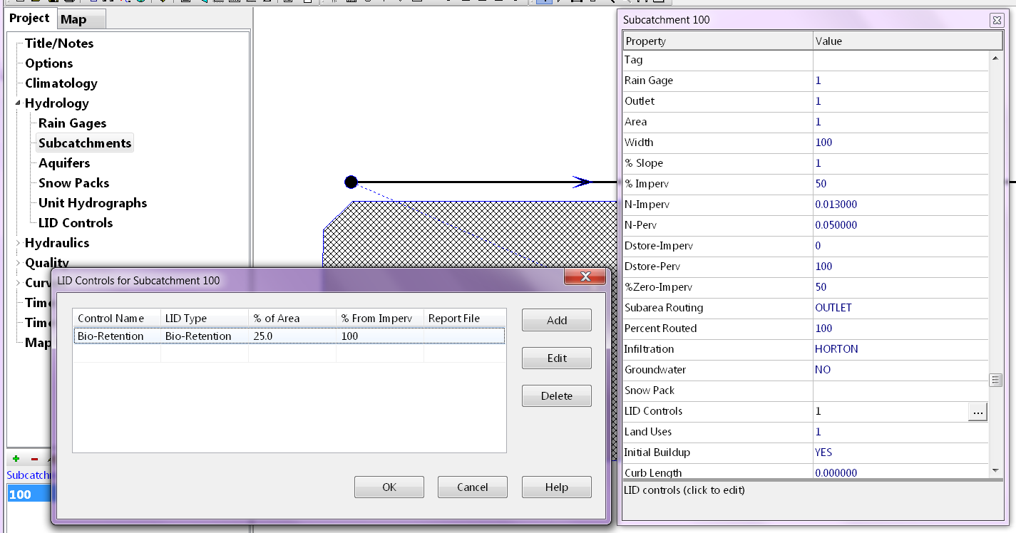 #SWMM5 Simple 100 mm Rainfall model for #LID modeling – Part 1 – SWMM5 ...